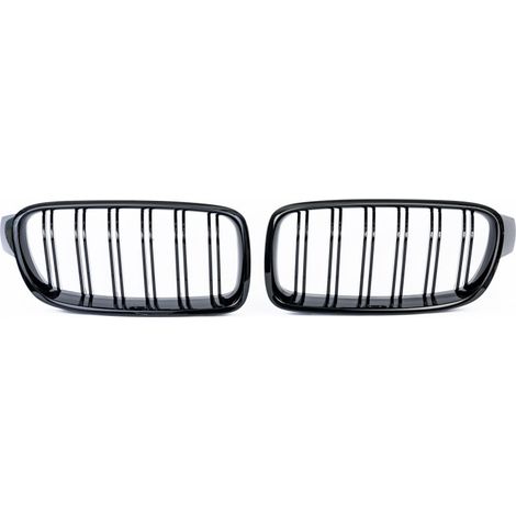 Doppel-Nieren-Kühlergrills für BMW F30/F31, schwarz hochglänzend, M3-Typ, ab 2012