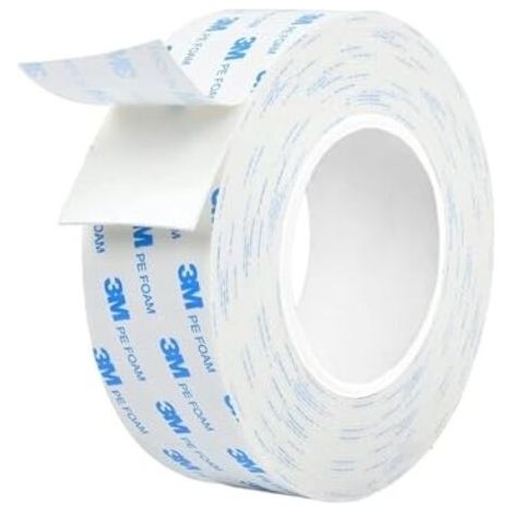 FENOPLASTICARuban Adhésif Double Face Pour Intérieur et Extérieur, Étanche, Ruban de Montage Pour Objets Lourds, Mousse PE, Fixation d'Objets, Applications Permanentes - (10 mm x 3 m) (1/5)