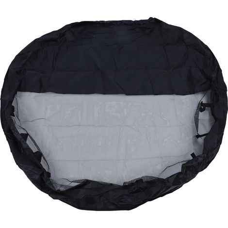 Achteckige Hundeauslaufabdeckung – 210D Silbernes Oxford-Gewebe, UV-beständig, teilperforiert – Passend für 8 Paneele, 61 cm breit (1/5)
