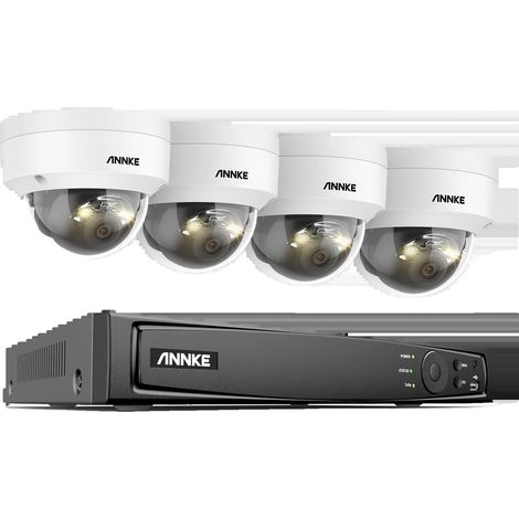 Système de Caméra de Sécurité, Résolution 8MP, Surveillance à Distance, 8CH NVR 4PCS Caméra-c, 1T (1/2)