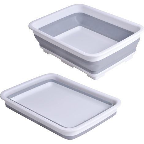 Bassine de camping pliable dix litres lavabo portable pour caravane et cuisine seau de lavage pour randonnée et pique nique