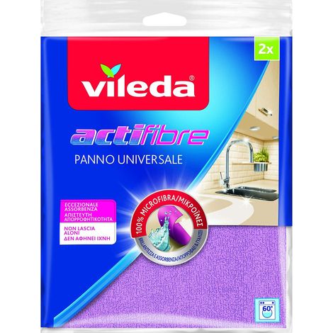Panno Multiuso Actifibre Pz. 2 cm 29 x 29 24 Confezioni Vileda (1/5)