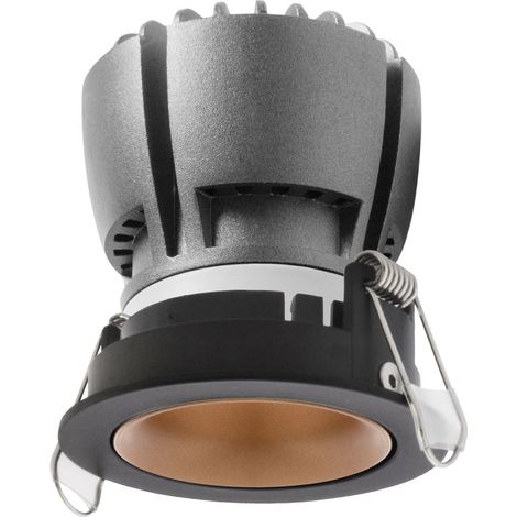 Plafonnier encastré NOK1 Fijo LED COB 7W 675lm CRI80 3000K 40º - Noir (1/3)