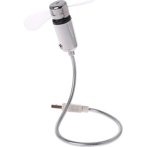 Ventilateur LED USB, mini ventilateur de refroidissement flexible portable alimenté par USB avec interrupteur marche/arrêt pour PC de bureau, ordinateur portable, tablette-AquaForge