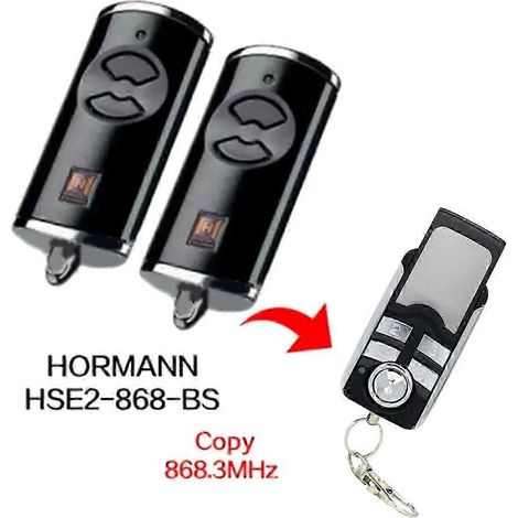 2 télécommandes de porte de garage 868 MHz HORMANN BS HSE2-868-BS - Photo couleur (1/5)