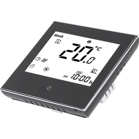 Thermostat d'ambiance programmable hebdomadairement, écran tactile LCD, 5 A, 110-230 V CA