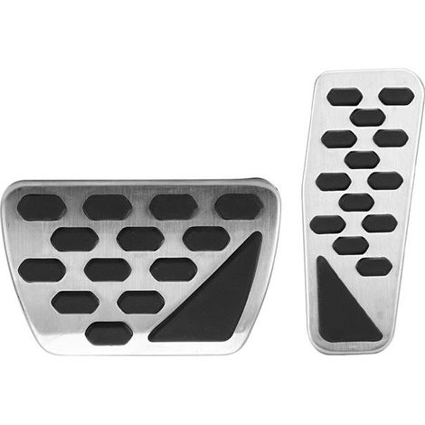 Couvre-Pédale de Frein à Gaz Kit Coussin de Pédale en Acier Inoxydable Adapté pour Jeep Wrangler JL 2018 2019 (1/5)