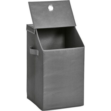 ZELLER PRESENT Wäschesammler Polyester 34x34x60cm anthrazit (102354) (1/2)