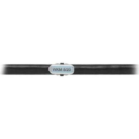Porte-étiquette Weidmüller WKM 8/20 1753490000-50 Surface d'étiquetage: 8 x 20 mm transparent 50 pc(s) (1/2)