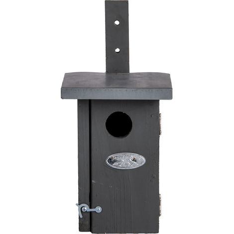 Esschert Design Nistkasten Zaunkönig Grau mit Metalldach - 100 % FSC® Kiefernholz (1/5)