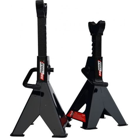Soportes de coche awtools lote 2 negro acero fuerte