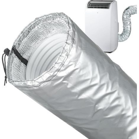 Funda aislante impermeable y lavable, funda aislante para manguera de aire acondicionado portátil, aislamiento de tuberías de aire acondicionado, para ventanas exteriores (1/5)