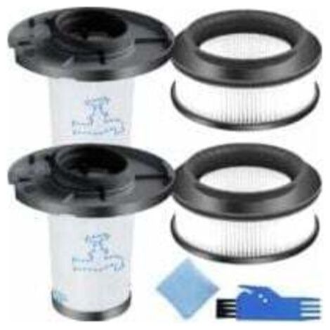 Pré-filtre et filtre moteur pour aspirateur Rowenta X-Force Flex 11,60 14,60 15,60 Animal RH9878 RH9898 RH9958 RH99F1, pièces de rechange, accessoires filtre (remplace ZR009007 ZR009008), (1/4)