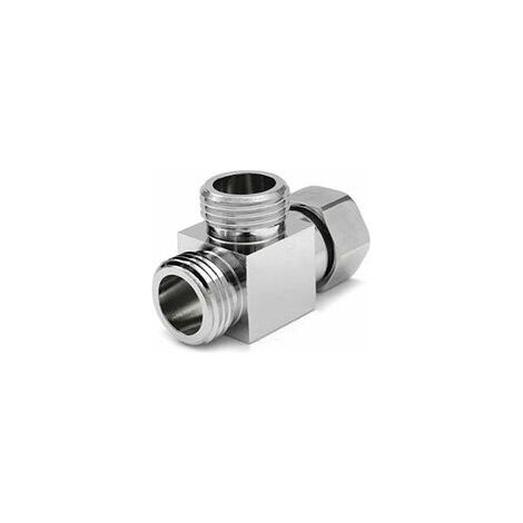 EASYCOMFORT 1 Pièces Dérivation de Bras, Connecteur Standard de Douche, Inverseur de Douche, pour Douches de Cuisine, Douchettes à Main, Pièces de Rechange Générales Chrome Poli(Argent) (1/4)
