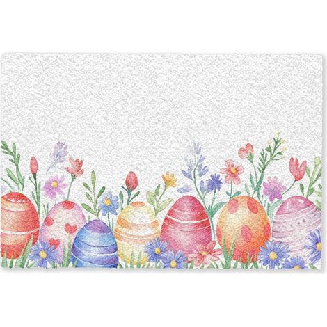 PAILLASSON Jardin de fleurs - Coloré - Œufs 60x40 cm (1/5)
