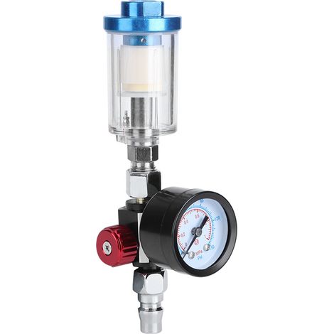 Pneumatischer Druckregler-Satz für Spritzpistole, Inline-Manometer, Öl- und Wasserabscheiderfilter (1/5)