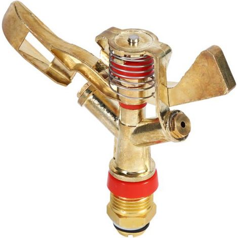 Arroseur d'eau Buse D'arrosage à Culbuteur Rotatif en Laiton de 1/2 Pouces, Buse D'arrosage à Culbuteur avec jardin outils (1/5)