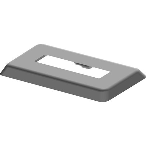 Kermi Abdeckblende für Standkonsolenfuß, Rohbodenmontage, weiß, 60x10 mm, Kunstst, ZB03730001