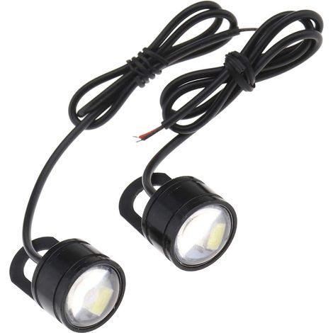 Paar Nebelscheinwerfer, weiße LEDs, 120 lm, wasserdicht, Motorrad, universell (1/4)