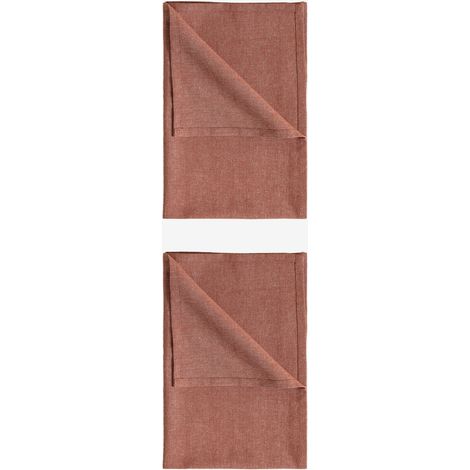 SKLUM Set aus 2 Geschirrtüchern aus Baumwolle Dasiel Terracotta