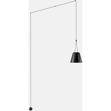 Leds-C4 Attic - Applique Murale Noir Mat 1x E27