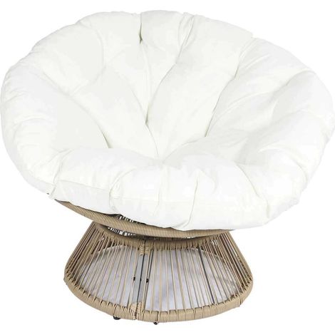 Fauteuil - HOME DECO FACTORY - Cancun - Filaire - Beige