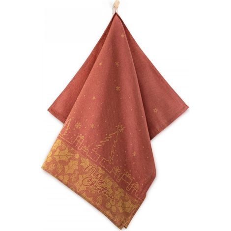 Toalla de cocina Zwoltex Feliz Navidad Roja (1/5)