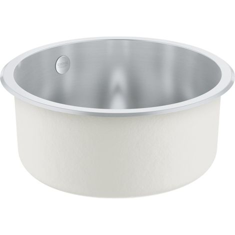 Fregadero Grohe redondo de acero inoxidable K200