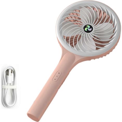 Ventilateur de bureau portable de 16,5 cm (6,5 pouces) à 3 vitesses réglables et batterie rechargeable de 1200 mAh. (1/4)