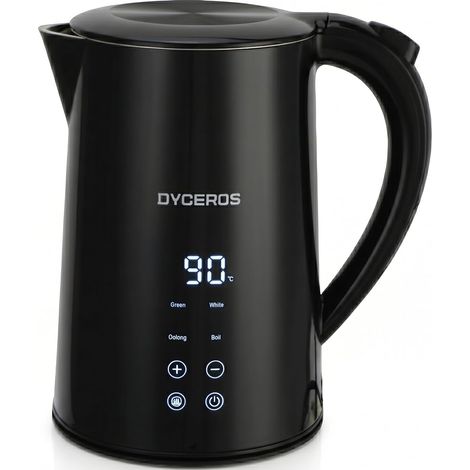 Bouilloire électrique Dyceros PureTemp Digital 2200W  Température réglable – 1,7 L – Écran tactile (1/5)