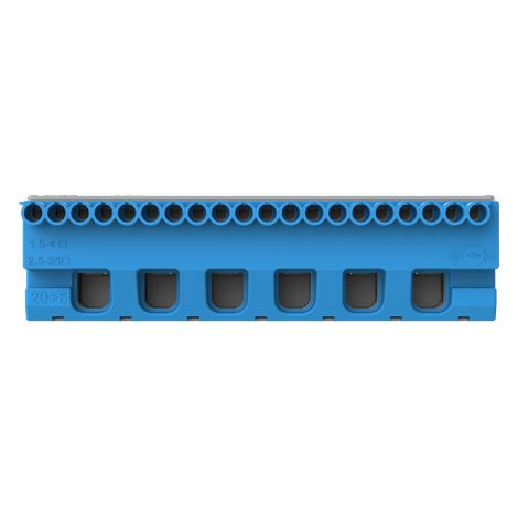 Bornier neutre Mistral 20X4mm²+6X25mm² Rapide et à vis 1SPE007715F9707 ABB 799207 (1/3)