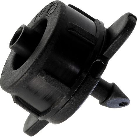 - Lot de 25 goutteurs d'arrosage débit 2 litres par heure l/h - système goutte à goutte équipement d'irrigation jardinage - en plastique - couleur noir (1/5)
