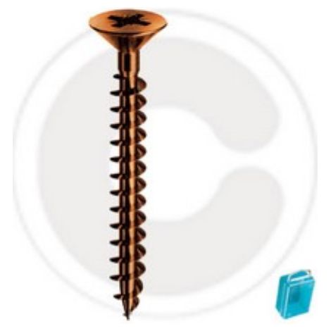 cf 30 pcs Vis de panneau tA te plate en acier bronzA Vis A bois 4x20 mm