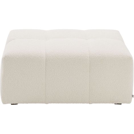 Pouf modulable en Effet capitonné en bouclette UBERTO (1/4)