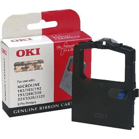 OKI Ribbon Noir 9 broches, 09002303 (1/2)