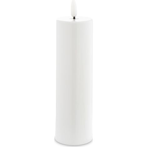 Candela a LED con timer, bianca, 19x5x5 cm (1/5)