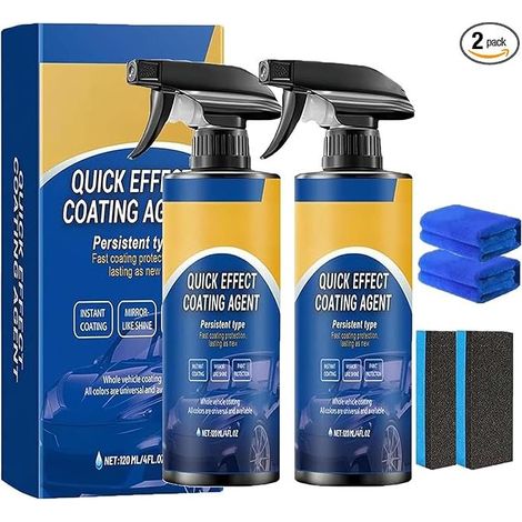 2pcs Spray Voiture Action Rapide Nettoyant Sans Eau Revêtement Avancé-AUTRES (1/5)
