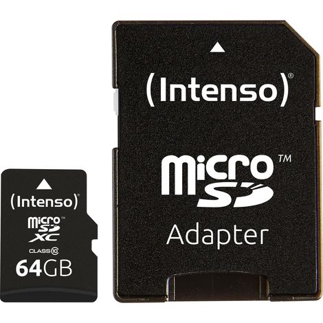 Intenso 64GB MicroSDHC MicroSDXC Classe 10 (1/4)