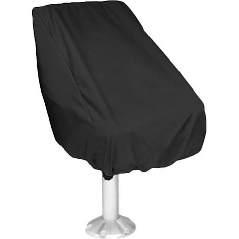 Housse de siège de bateau imperméable et résistante aux intempéries, en tissu Oxford VRX [dB] noir (1/5)