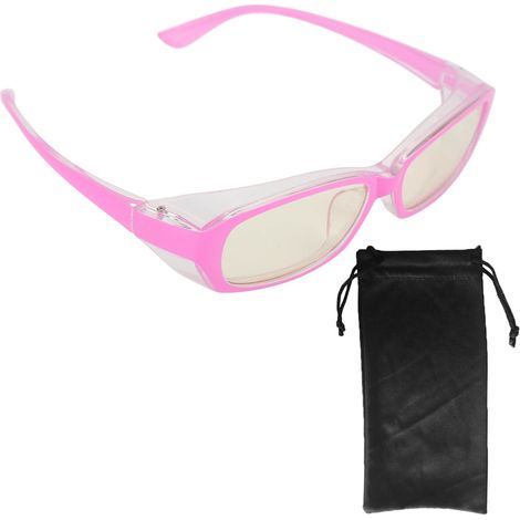 Lunettes de protection anti-pollen anti-vent anti-lumière bleue pour les yeux, rose (1/5)