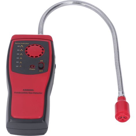 Détecteur de fuite de gaz portable avec alarme sonore, testeur de gaz combustible universel pour ateliers, garages et usines (1/5)