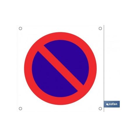 Panneau en polypropylène 600 x 600 mm - Stationnement interdit, design variable