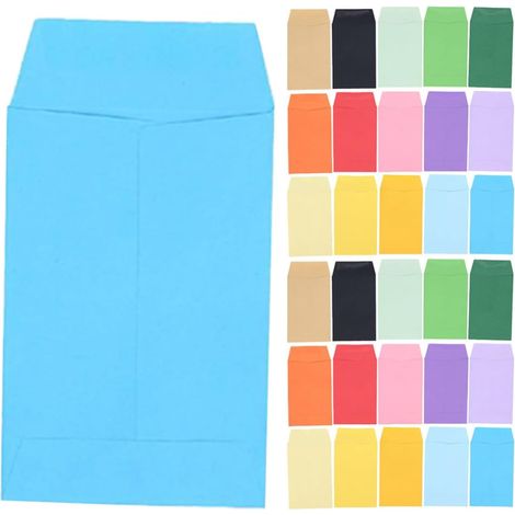 Small Paper Envelopes Random Color 80 Pieces with Moisture