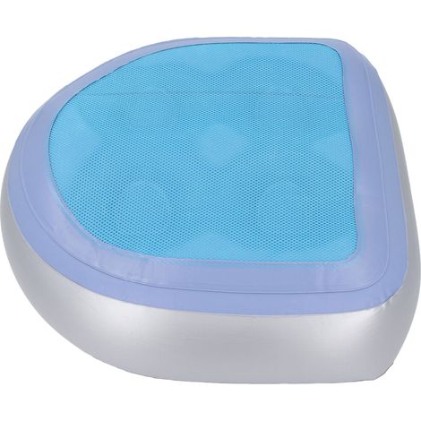 Siège rehausseur gonflable pour spa et jacuzzi avec ventouses antidérapantes, coussin de soutien bleu (1/5)