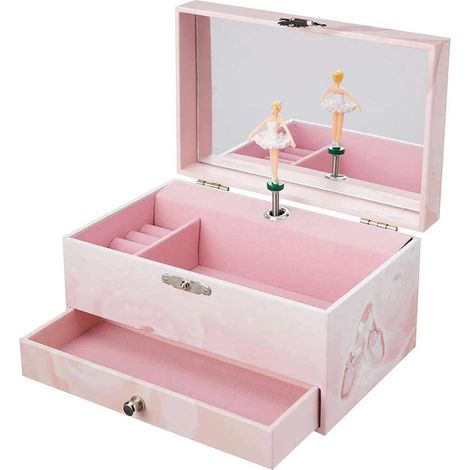 Coffret à bijoux musical Ballerine phosphorescent (1/3)