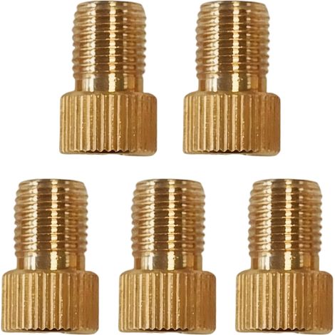 5 Adaptateur de valve, Laiton, Joints toriques, Pour vélo et voiture, Pompe à air (1/5)
