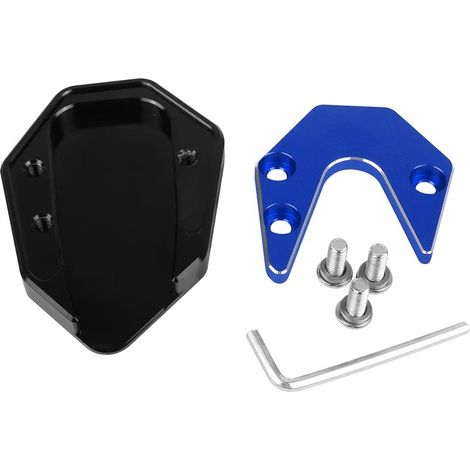 (Bleu - sans logo) Compatible avec les motos SUZUKI GW250 GSX250R GSX 250 R 2021-2023 DL250 : support de béquille latérale, extension de béquille MaxPower (1/4)
