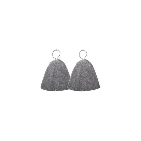 Ensemble deux pièces de bonnets de sauna unisexes originaux en laine, accessoires de sauna en feutre naturel. (1/5)