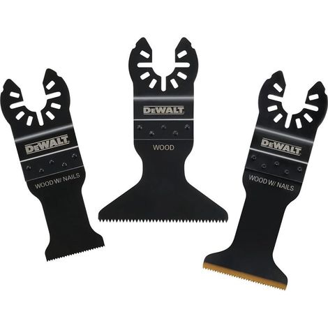 Accesorios para herramienta multifuncional Dewalt hojas titanio 30 a 65 mm