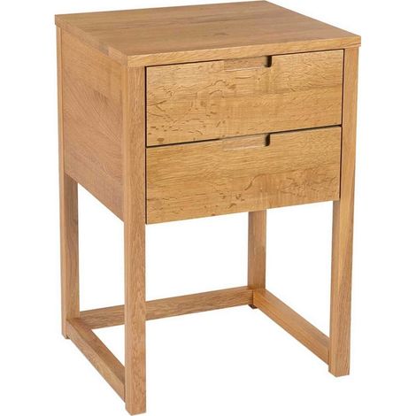 Table de chevet en bois de chêne fabrication allemande - chêne naturel clair (1/5)